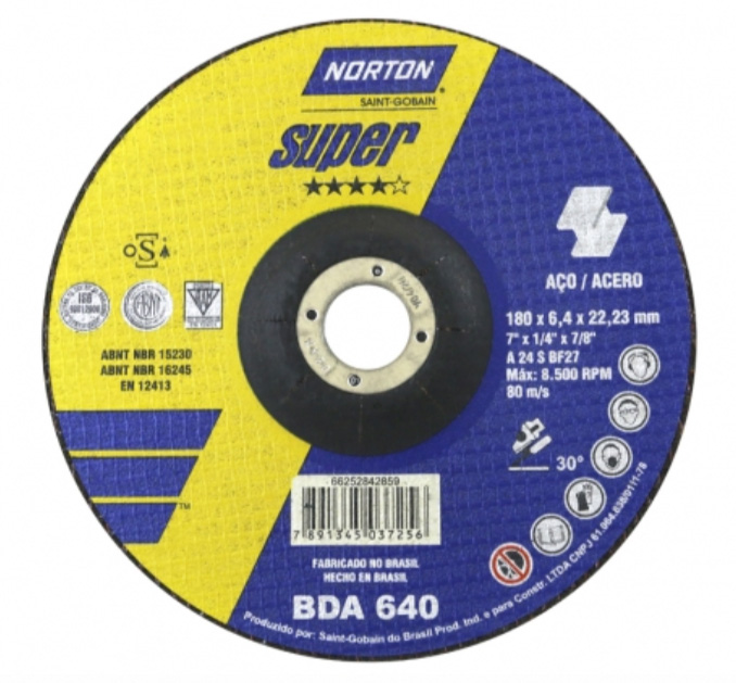 Disco de Desbaste para Metais Norton BDA 640