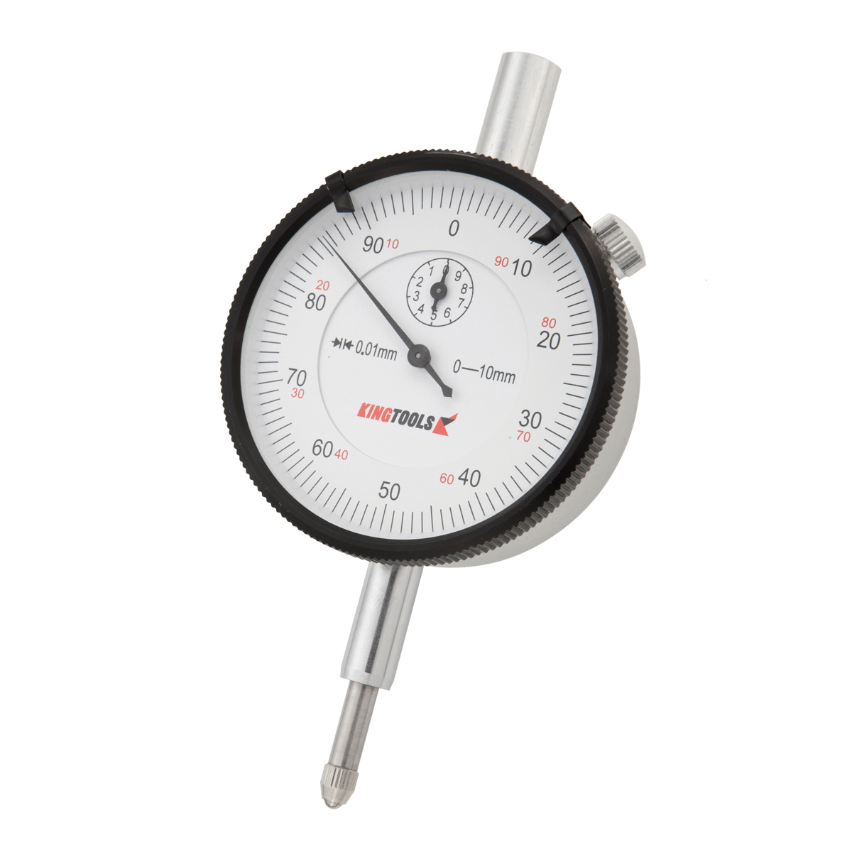 Relógio Comparador 0-10mm em Alumínio Graduação de 0,01mm 506-700 Kingtools