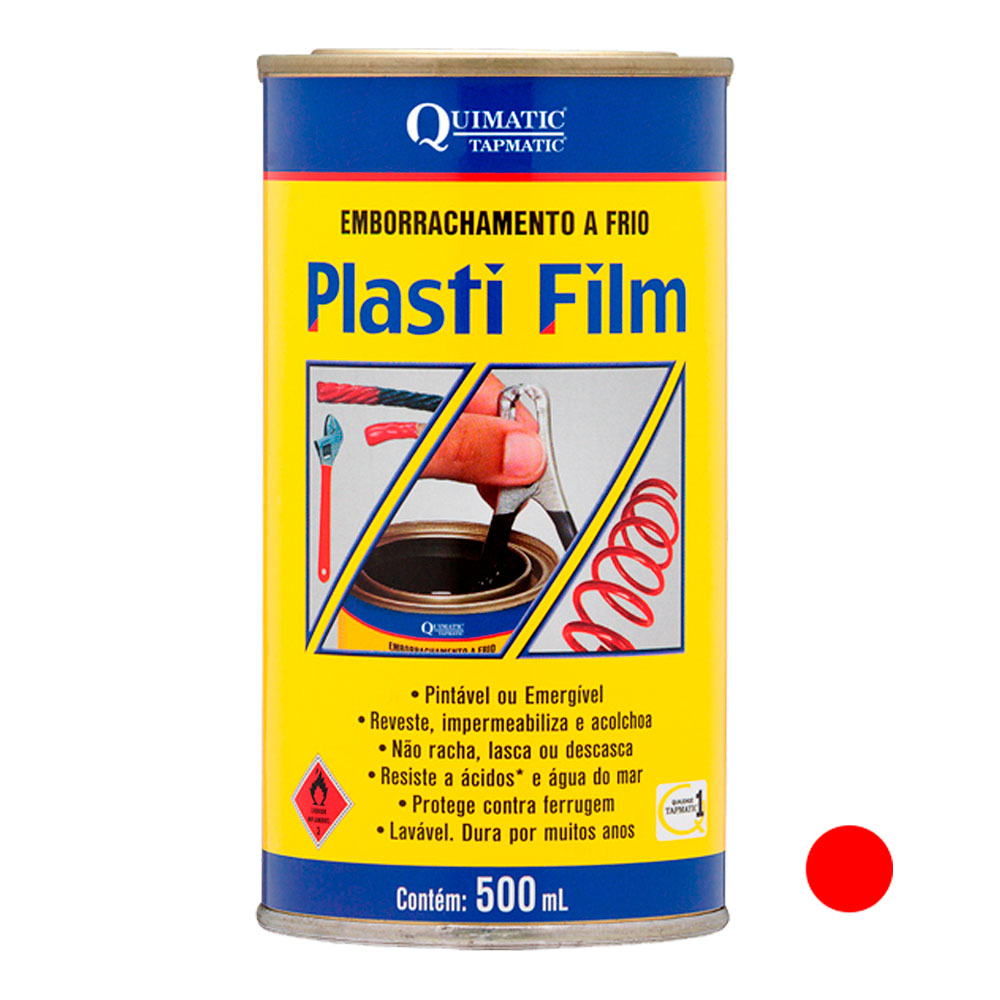 Plasti Film 500ML Vermelho QUIMATIC