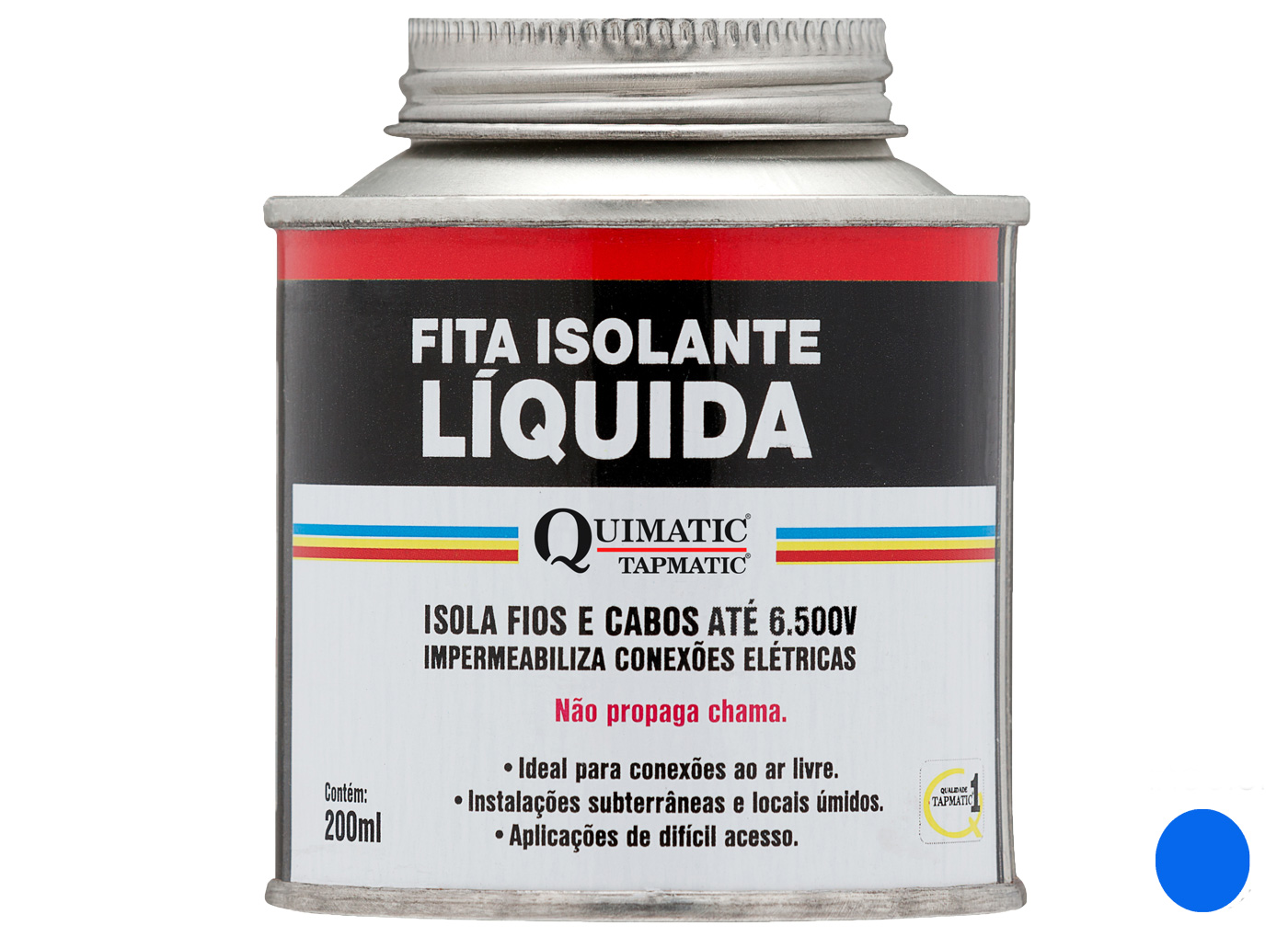 Fita Isolante Líquida 200 ML Azul