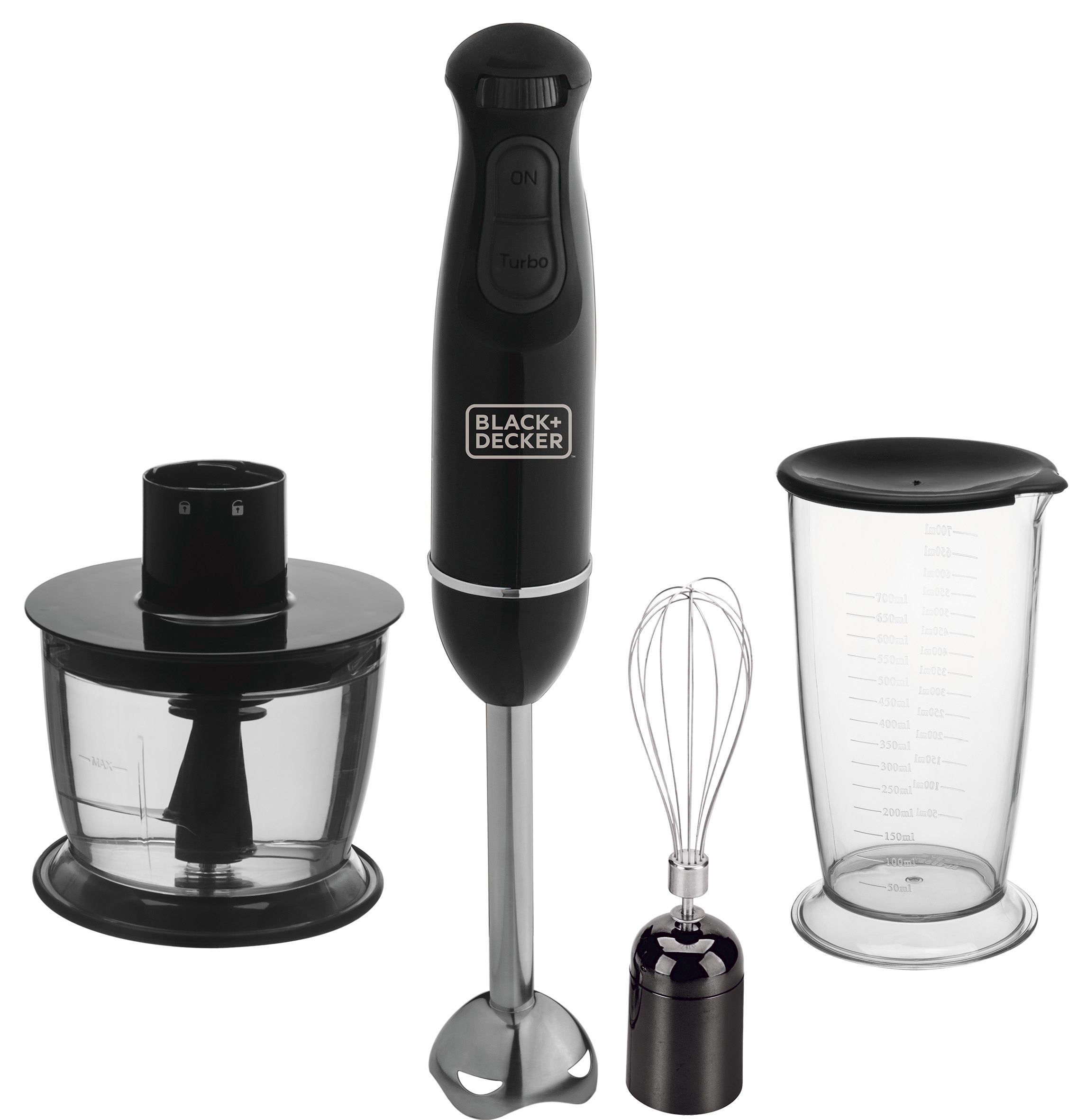 Mixer Vertical Black & Decker 3 em 1 SB60 Preto e Prata com Process/Batedor - 127 V