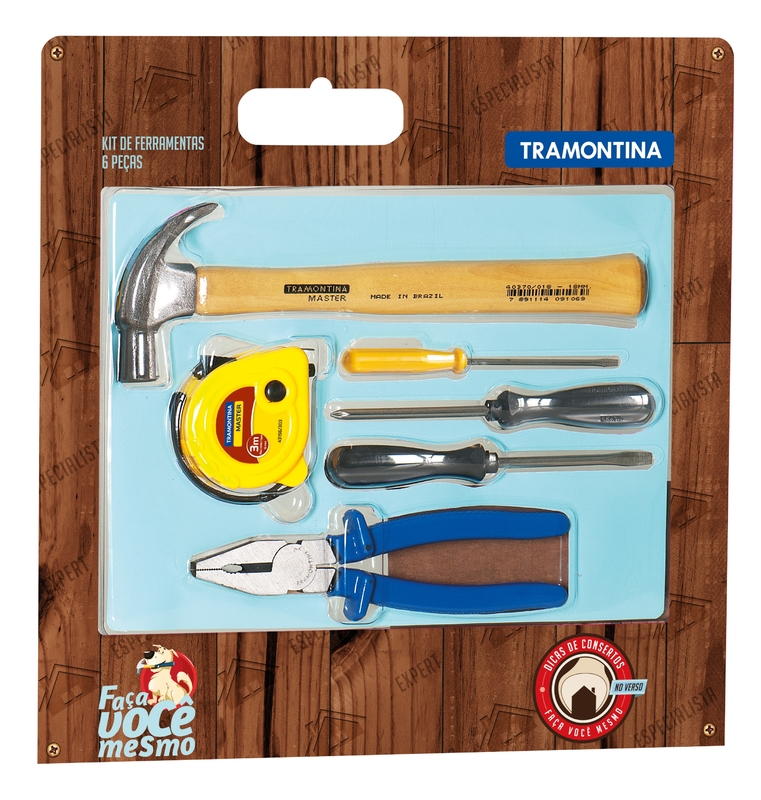 Kit de Ferramentas Tramontina Master 6 Peças 43408431